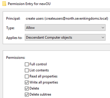 Explicit Delete Permission